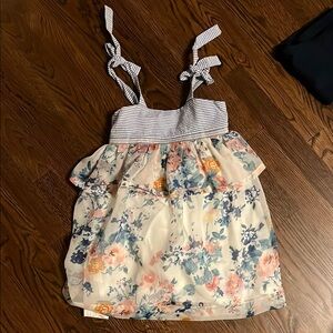 Lindsey Berns Kids Dress with Striped Bodice